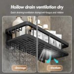 Stainless Steel Bathroom Storage Rack - Image 3