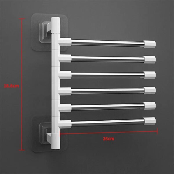 Wall Mounted Aluminum Towel Rack - Image 11