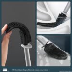 Wall-Mounted Quick-Drain Toilet Brush Set - Image 4