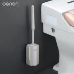 Wall-Mounted Quick-Drain Toilet Brush Set - Image 11