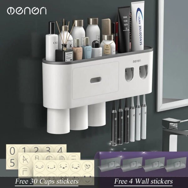 Magnetic Adsorption Inverted Toothbrush Holder - Image 14
