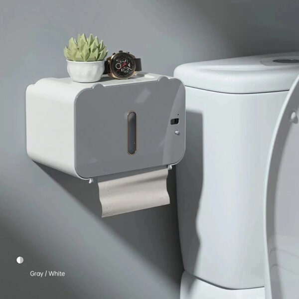 Induction Toilet Paper Holder Shelf - Image 5