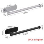 Stainless Steel Adhesive Toilet Paper Holder - Image 13