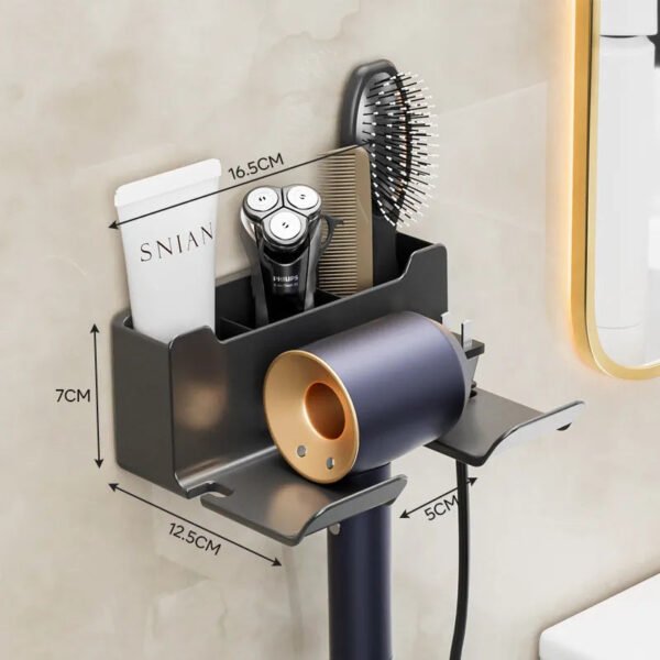 Wall-Mounted Hair Dryer Holder - Image 8