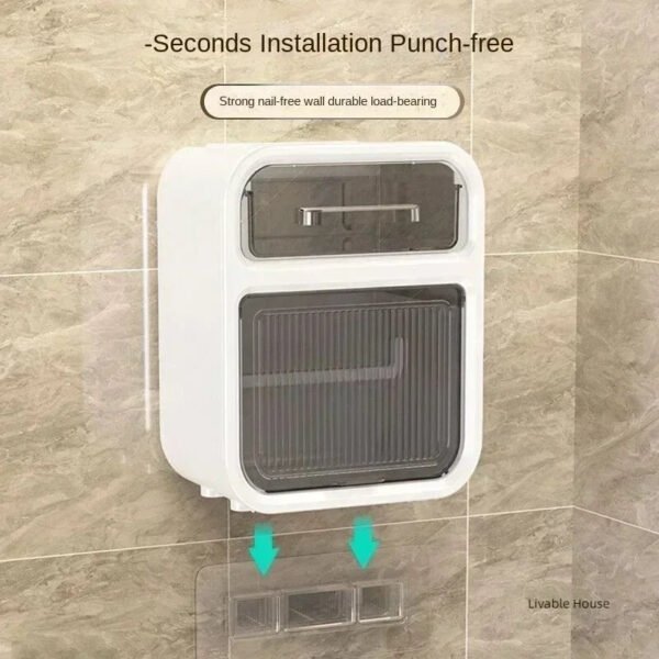 Wall-Mounted Bathroom Tissue Box - Image 5