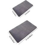 Super Absorbent Non-Slip Velvet Bathroom Door Floor Mat - Image 6