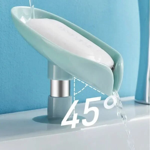 Leaf Shape Soap Holder with Suction Cup - Image 3