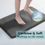 Super Absorbent Non-Slip Velvet Bathroom Door Floor Mat - Image 4