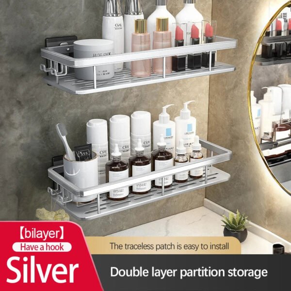 Stainless Steel Bathroom Storage Rack - Image 21