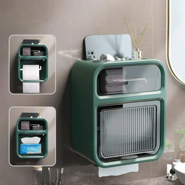 Wall-Mounted Bathroom Tissue Box - Image 2