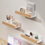 Wooden Wall-Mounted Bathroom Storage Shelf - Image 6