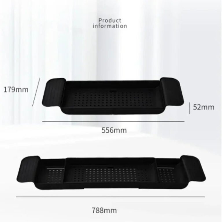 Extendable Bamboo Bathtub Shelf Tray - Image 6