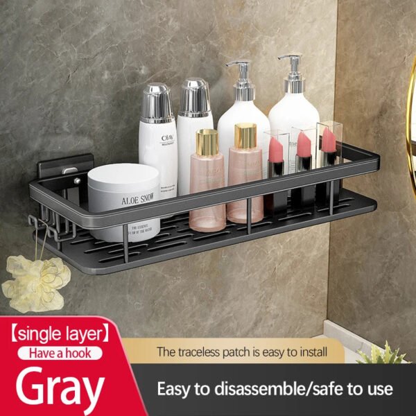 Stainless Steel Bathroom Storage Rack - Image 7
